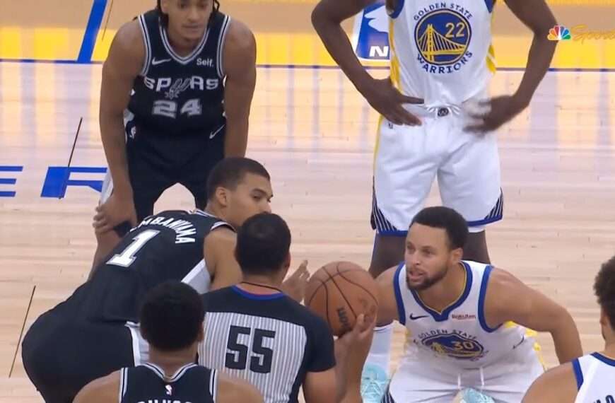 Curry Wembanyama Warriors